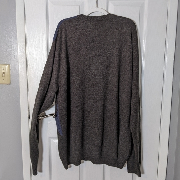 Like-New Academia Blue and‎ Grey Argyle Pullover Sweater from Dockers Size 2XLT - Picture 3 of 4